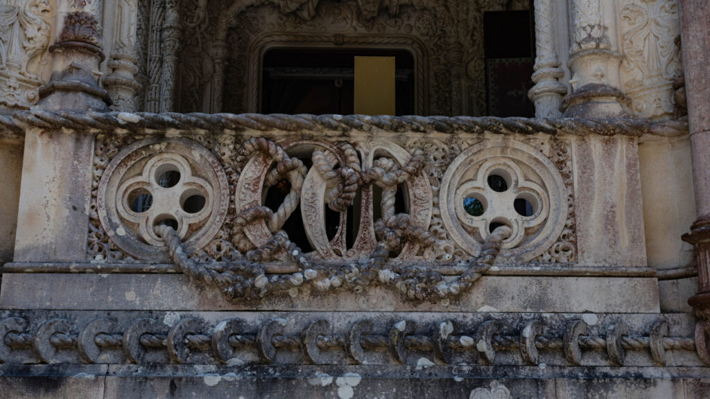 The entrance to Quinta da Regaleira. Note Antonio's initials.