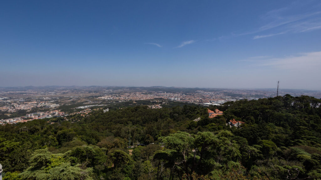 The view towards Lisbon from Sintra