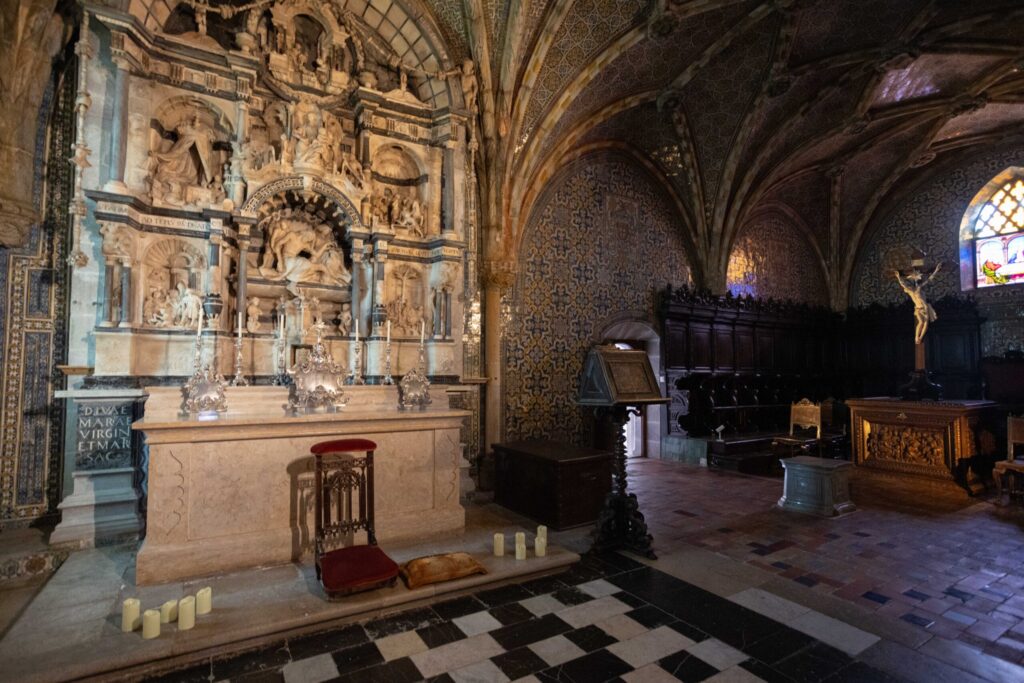 Inside the palace chapel