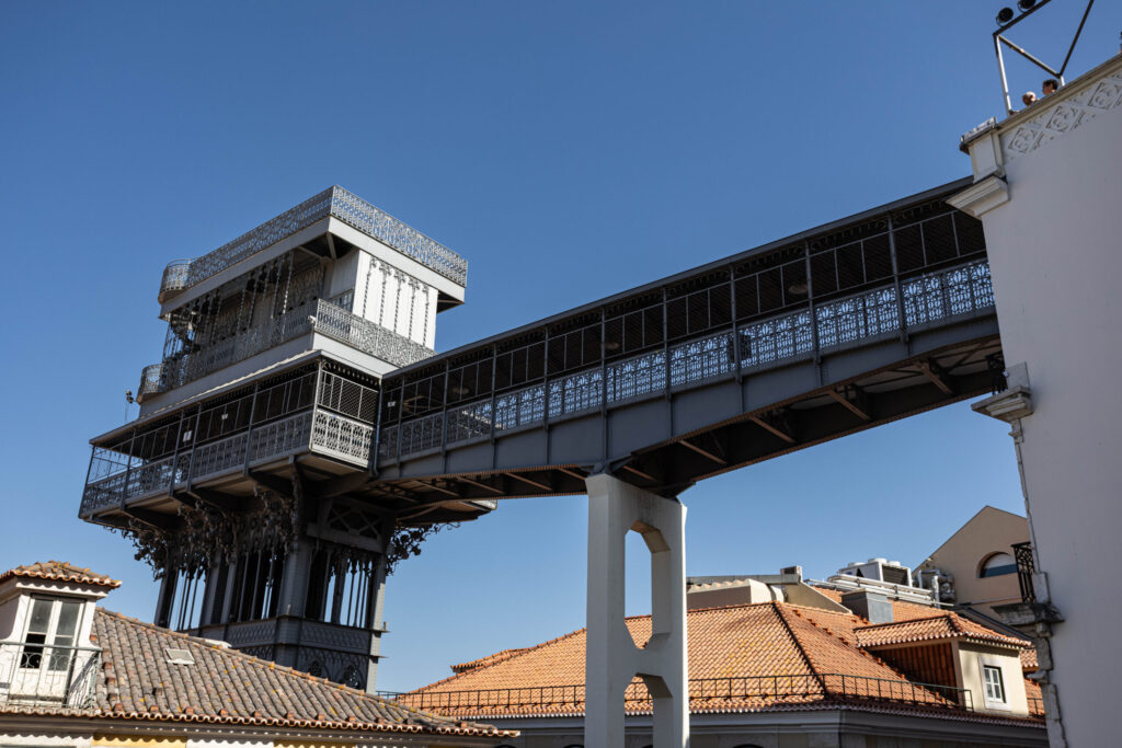 Another view of Santa Justa Lift (while going down hill!)