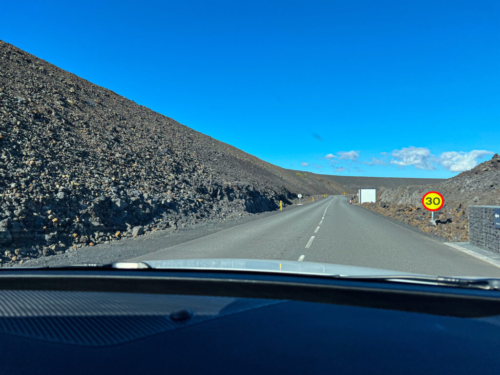 The protective barrier around the Blue Lagoon